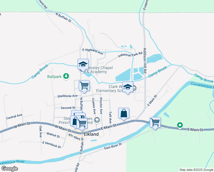 map of restaurants, bars, coffee shops, grocery stores, and more near 213 Taft Avenue in Elkland