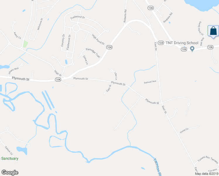 map of restaurants, bars, coffee shops, grocery stores, and more near 40 Easy Street in Bridgewater