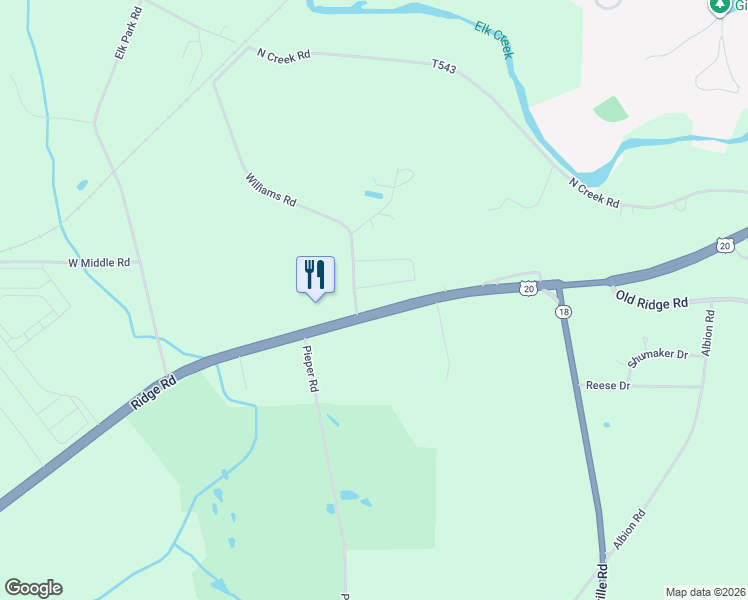 map of restaurants, bars, coffee shops, grocery stores, and more near 10372 Robertson Dr in Girard