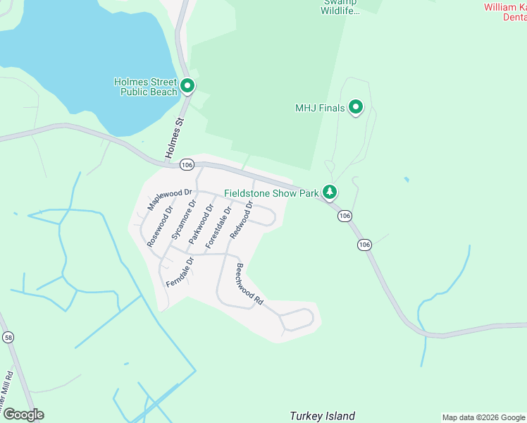 map of restaurants, bars, coffee shops, grocery stores, and more near 7 Natureway Circle in Halifax