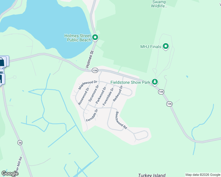 map of restaurants, bars, coffee shops, grocery stores, and more near 8 Maplewood Drive in Halifax
