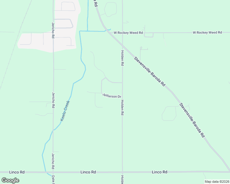 map of restaurants, bars, coffee shops, grocery stores, and more near 2547 Jefferson Drive in Stevensville