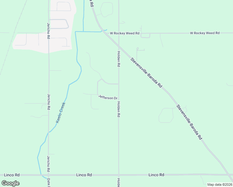 map of restaurants, bars, coffee shops, grocery stores, and more near 2511 Jefferson Drive in Stevensville