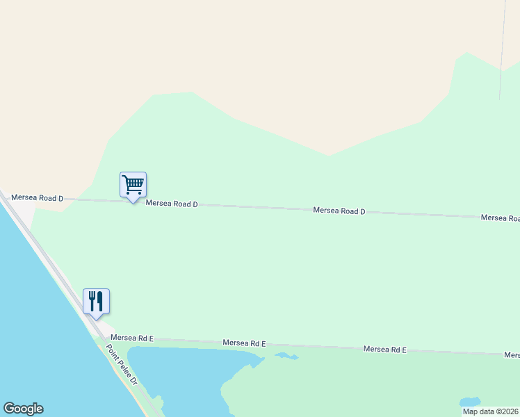 map of restaurants, bars, coffee shops, grocery stores, and more near 1530 Mersea Road D in Essex County
