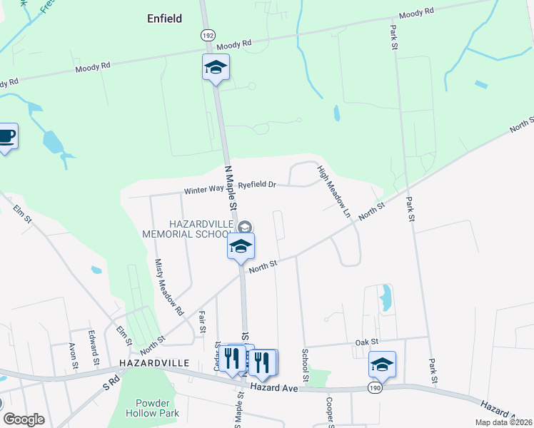 map of restaurants, bars, coffee shops, grocery stores, and more near 10 Hamilton Court in Enfield