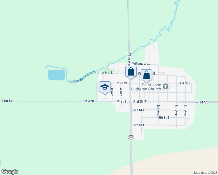 map of restaurants, bars, coffee shops, grocery stores, and more near 104 B Avenue in Newhall