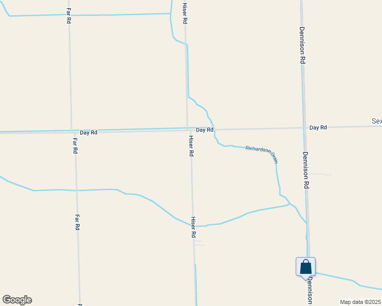 map of restaurants, bars, coffee shops, grocery stores, and more near 6673 Hiser Road in Dundee