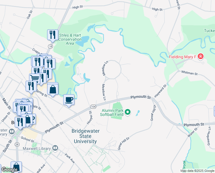 37 Meadow Lane, Bridgewater MA Walk Score