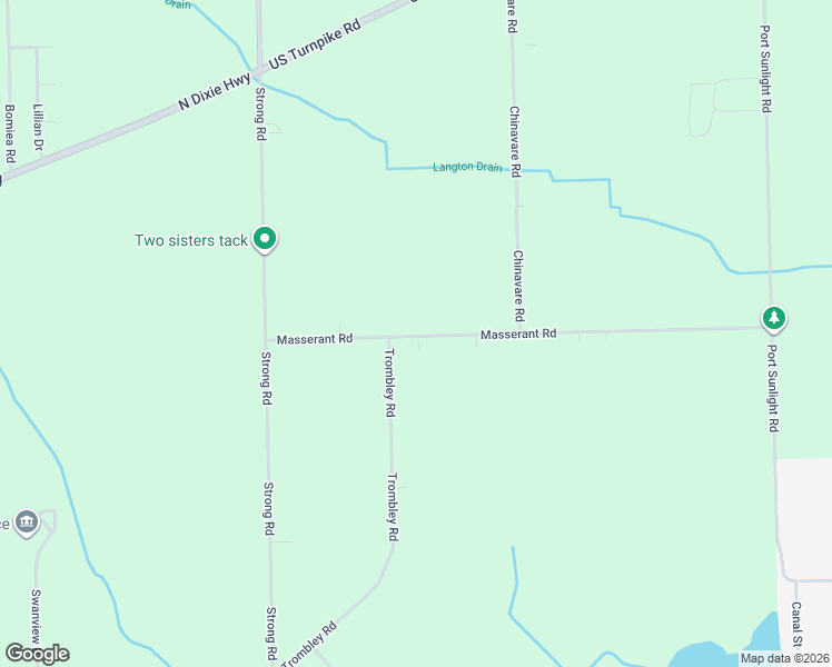 map of restaurants, bars, coffee shops, grocery stores, and more near 6170 Masserant Road in Charter Township of Berlin