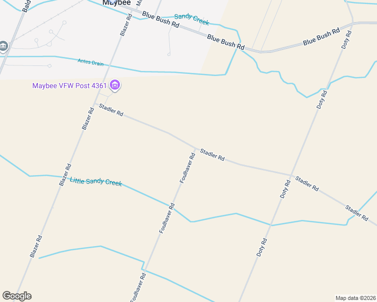 map of restaurants, bars, coffee shops, grocery stores, and more near 2553 Foulhaver Road in Monroe