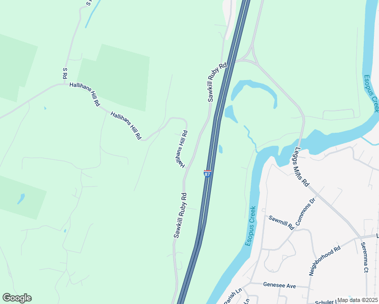 map of restaurants, bars, coffee shops, grocery stores, and more near 2135-2143 Sawkill-Ruby Rd in Lake Katrine