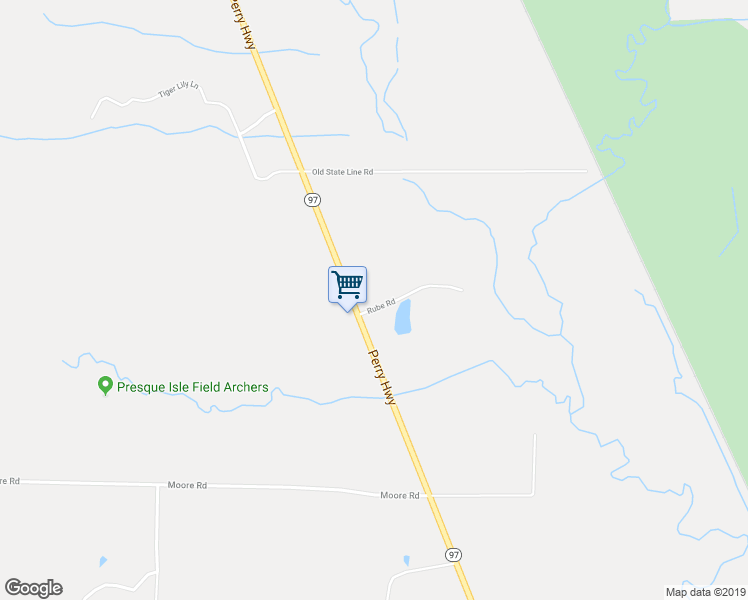 map of restaurants, bars, coffee shops, grocery stores, and more near 10495 Pennsylvania 97 in Waterford