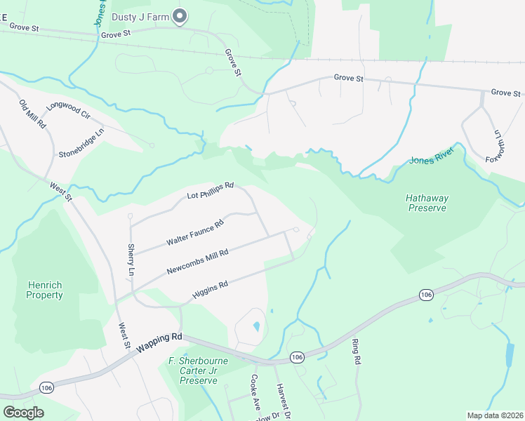 map of restaurants, bars, coffee shops, grocery stores, and more near 100 Lot Phillips Road in Kingston