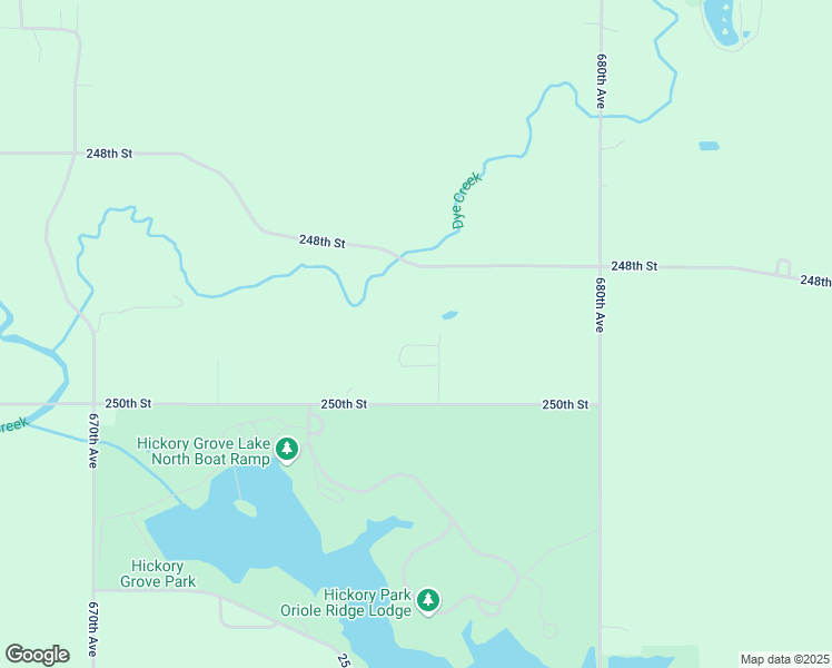 map of restaurants, bars, coffee shops, grocery stores, and more near 67677 250th Street in Colo