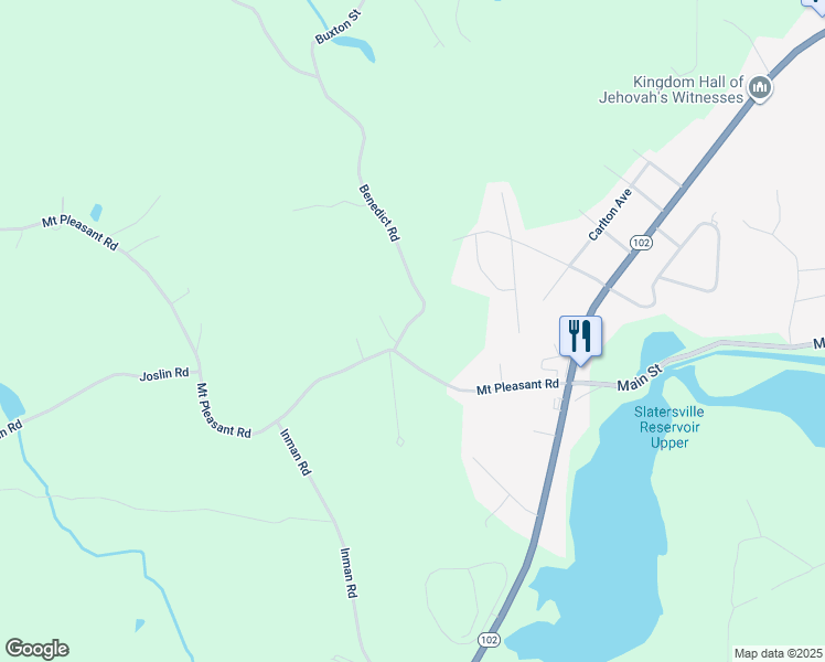 map of restaurants, bars, coffee shops, grocery stores, and more near 1160 Mount Pleasant Road in Burrillville