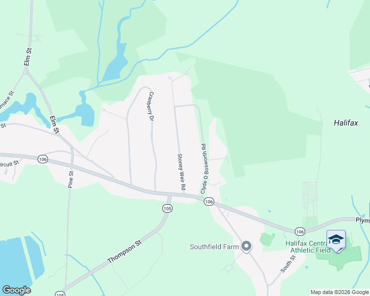 map of restaurants, bars, coffee shops, grocery stores, and more near 69 Stoney Weir Road in Halifax