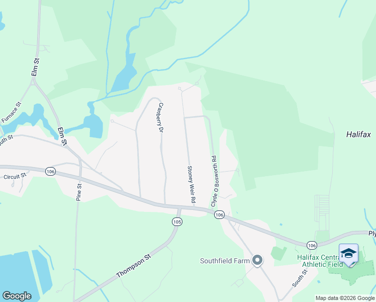 map of restaurants, bars, coffee shops, grocery stores, and more near 69 Stoney Weir Road in Halifax