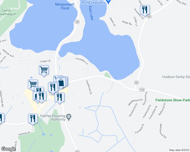 map of restaurants, bars, coffee shops, grocery stores, and more near 209 Plymouth Street in Halifax