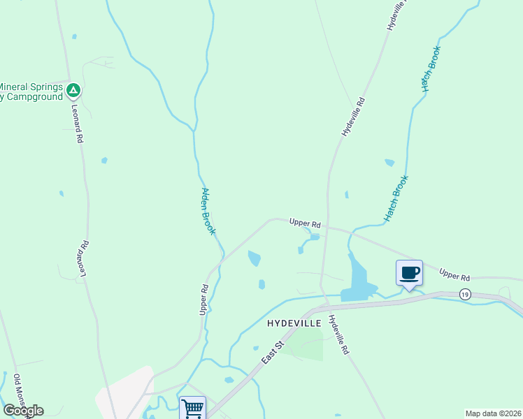 map of restaurants, bars, coffee shops, grocery stores, and more near 100 Upper Road in Stafford