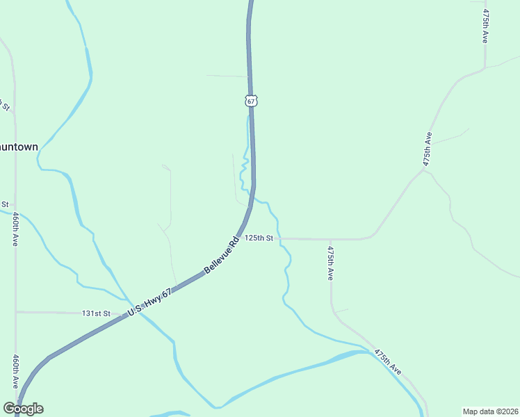 map of restaurants, bars, coffee shops, grocery stores, and more near 1241 U.S. 67 in Sabula