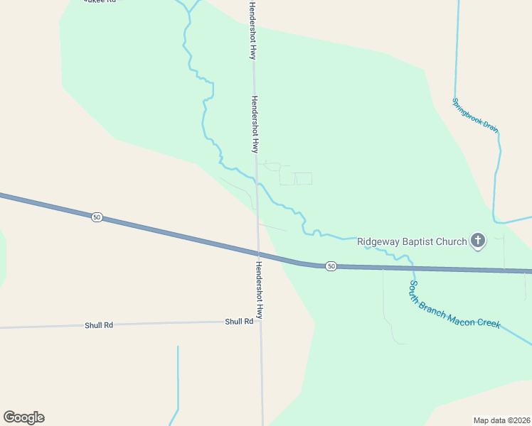 map of restaurants, bars, coffee shops, grocery stores, and more near 7583 Hendershot Highway in Tecumseh