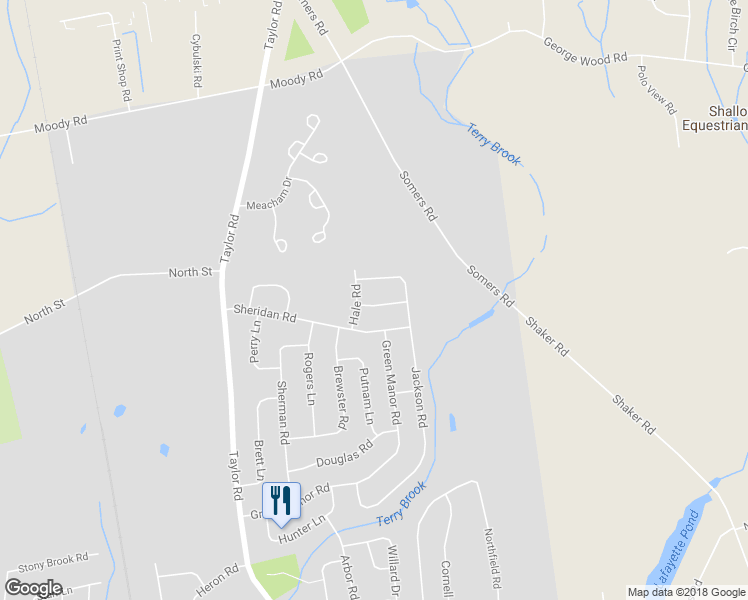 map of restaurants, bars, coffee shops, grocery stores, and more near 15 Meade Lane in Enfield