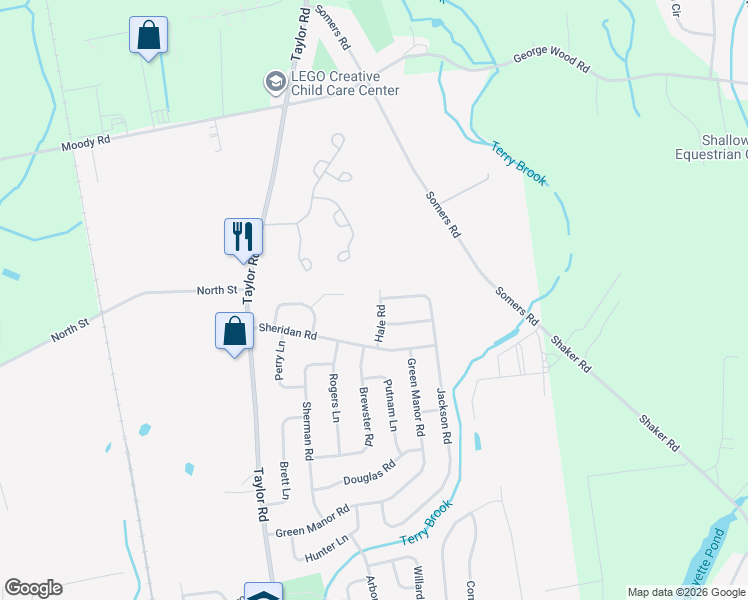 map of restaurants, bars, coffee shops, grocery stores, and more near 7 Hale Road in Enfield
