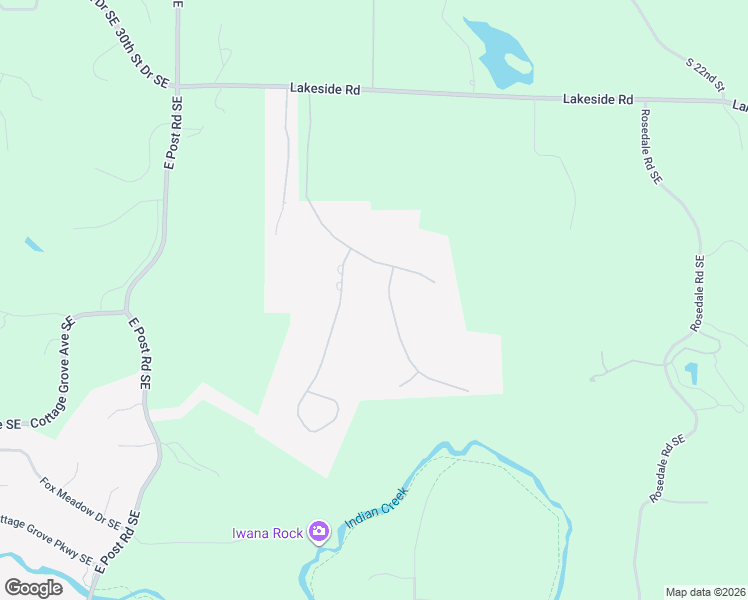 map of restaurants, bars, coffee shops, grocery stores, and more near 2114 Aspen Ridge Southeast in Cedar Rapids