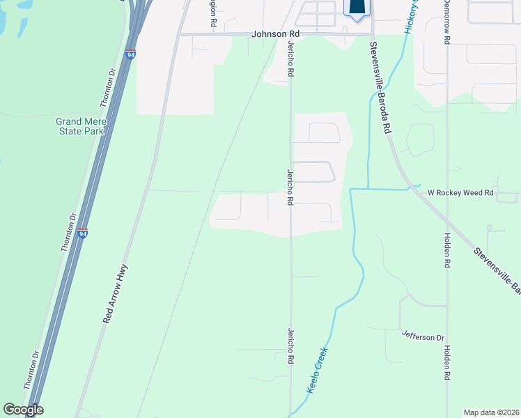 map of restaurants, bars, coffee shops, grocery stores, and more near 6582 Fredonia Circle in Stevensville