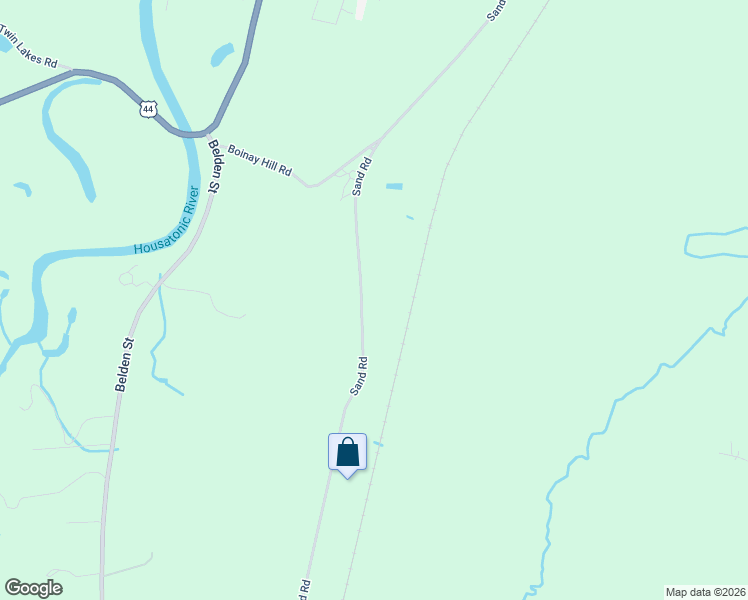 map of restaurants, bars, coffee shops, grocery stores, and more near 180 Sand Road in Canaan