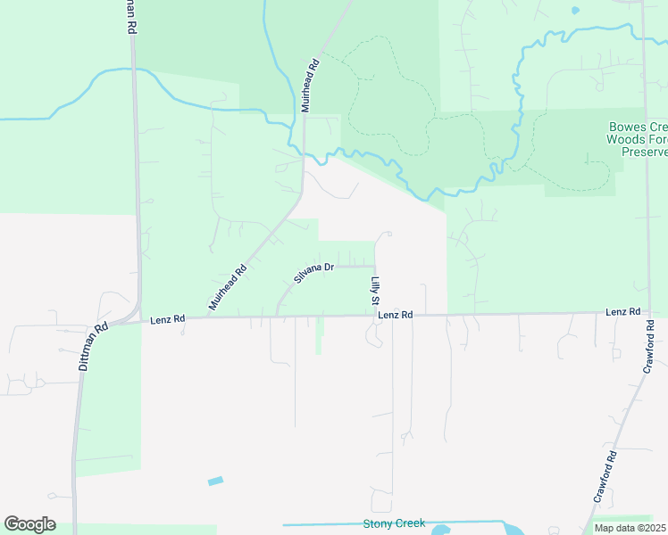 map of restaurants, bars, coffee shops, grocery stores, and more near 535 Silvana Drive in Elgin