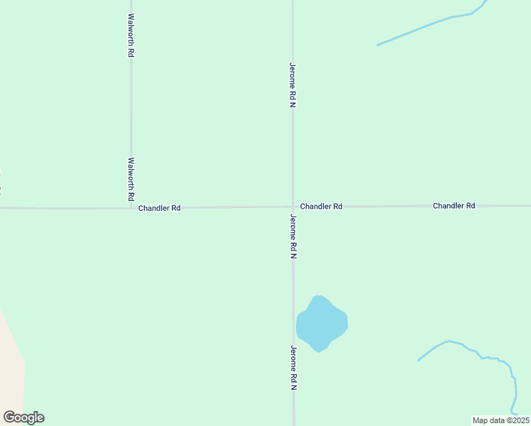 map of restaurants, bars, coffee shops, grocery stores, and more near 9951 Chandler Road in Jerome