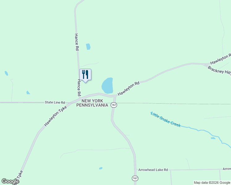 map of restaurants, bars, coffee shops, grocery stores, and more near 527 Hawleyton Road in Binghamton