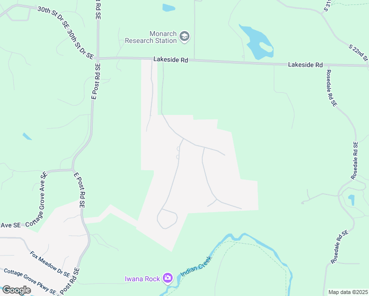 map of restaurants, bars, coffee shops, grocery stores, and more near 2306 Aspen Ridge Southeast in Cedar Rapids