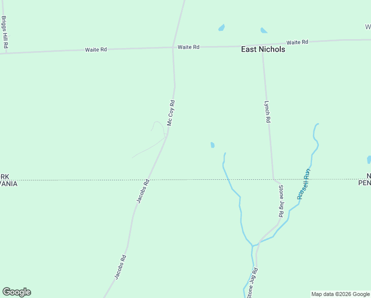 map of restaurants, bars, coffee shops, grocery stores, and more near 416 Mc Coy Road in Nichols