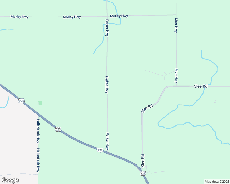 map of restaurants, bars, coffee shops, grocery stores, and more near 8148 Parker Highway in Lenawee County