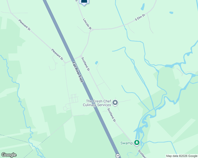 map of restaurants, bars, coffee shops, grocery stores, and more near 104 Scotland Street in West Bridgewater