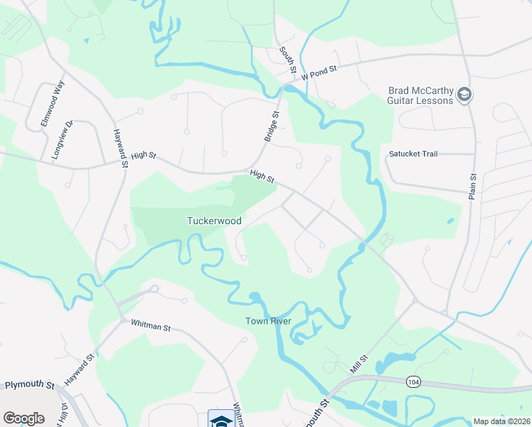 map of restaurants, bars, coffee shops, grocery stores, and more near 40 3 Rivers Drive in Bridgewater