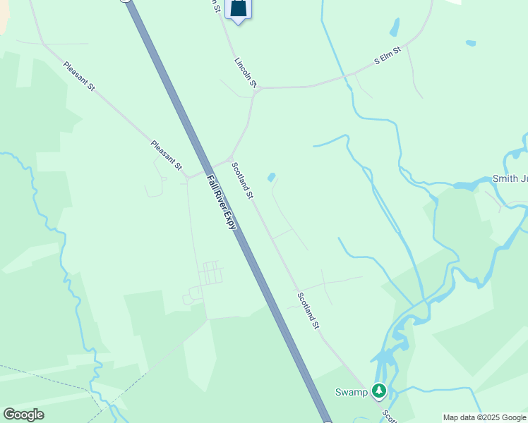 map of restaurants, bars, coffee shops, grocery stores, and more near 92 Scotland Street in West Bridgewater