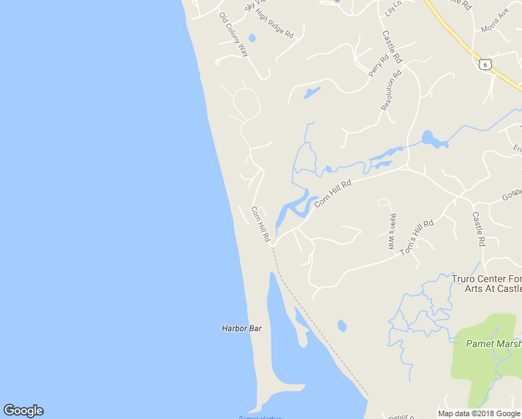 map of restaurants, bars, coffee shops, grocery stores, and more near 39 Corn Hill Road in Truro