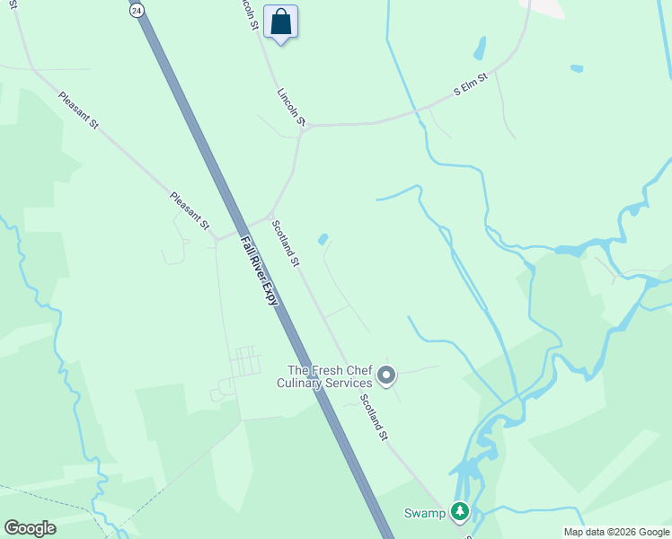 map of restaurants, bars, coffee shops, grocery stores, and more near 92 Scotland Street in West Bridgewater