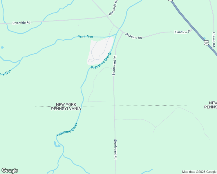 map of restaurants, bars, coffee shops, grocery stores, and more near 131 Sturdevant Road in Jamestown