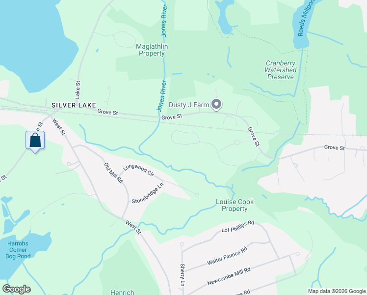 map of restaurants, bars, coffee shops, grocery stores, and more near 72 Three Rivers Drive in Kingston