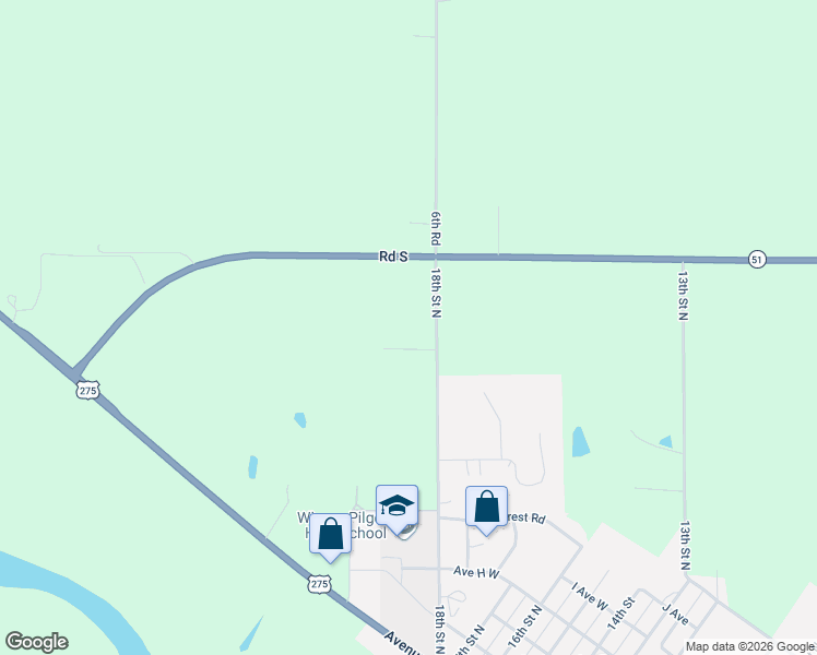 map of restaurants, bars, coffee shops, grocery stores, and more near in Wisner