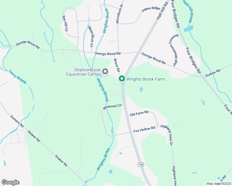 map of restaurants, bars, coffee shops, grocery stores, and more near 239 Hall Hill Road in Somers