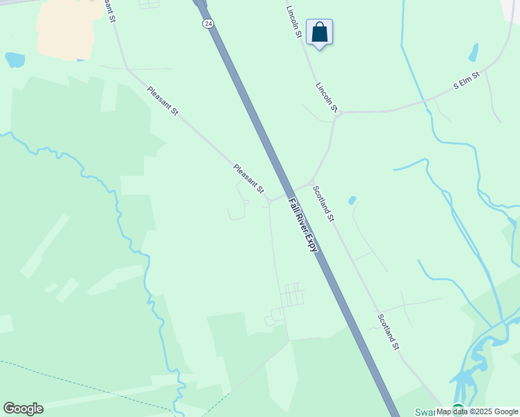 map of restaurants, bars, coffee shops, grocery stores, and more near 270 Pleasant Street in West Bridgewater