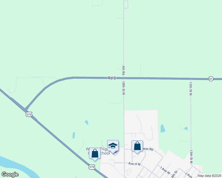map of restaurants, bars, coffee shops, grocery stores, and more near in Wisner