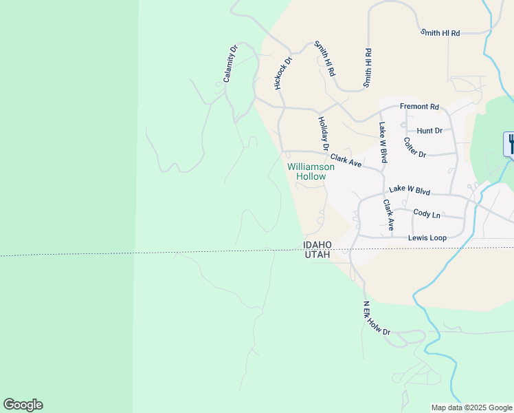 map of restaurants, bars, coffee shops, grocery stores, and more near 151 Hickock Drive in Fish Haven