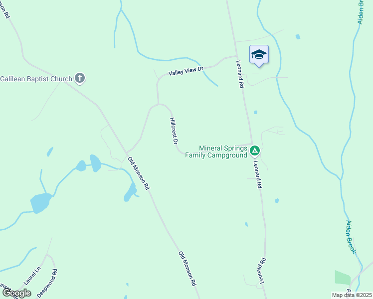 map of restaurants, bars, coffee shops, grocery stores, and more near 17 Hillcrest Drive in Stafford