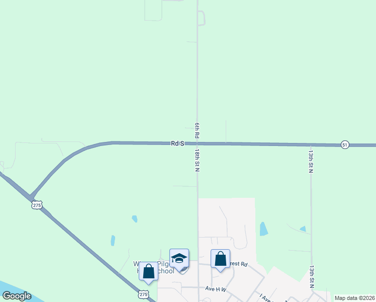 map of restaurants, bars, coffee shops, grocery stores, and more near in Wisner